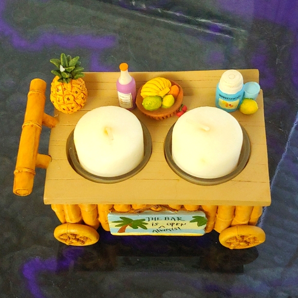 YANKEE CANDLE TIKI BAR TEALIGHT CANDLE HOLDER - Picture 3 of 9